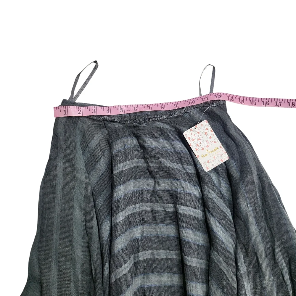 Free People asymmetrical long beautiful bohemian skirt with pockets - Picture 6 of 14